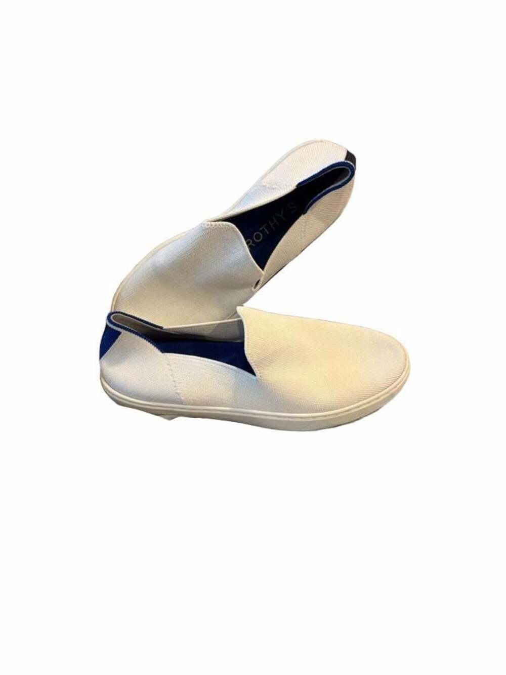 Rothy's Knit Bright White The Original Slip On Sneaker Size 8 38.5 Womens Shoes